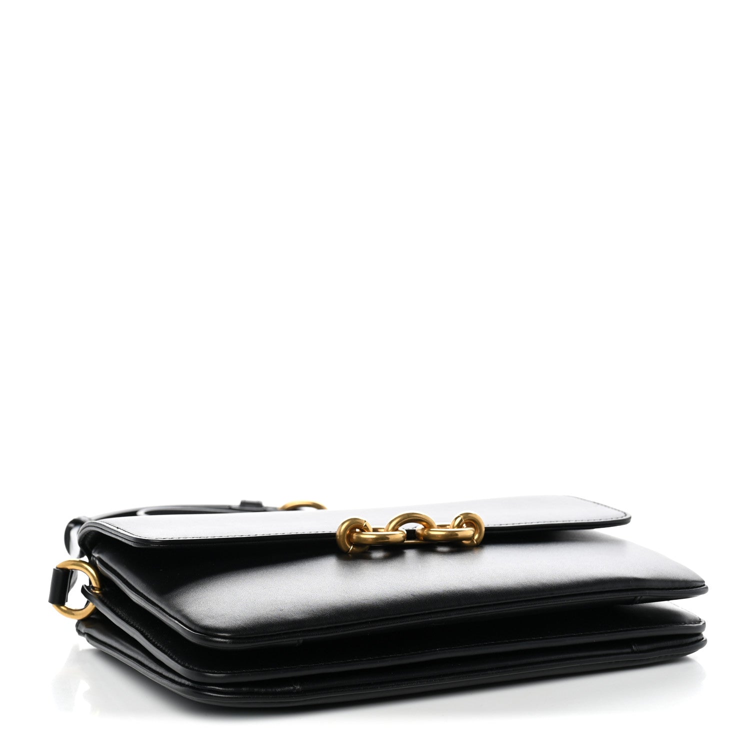 Saint Laurent Smooth Calfskin Le Maillon Satchel Black 4 of 12