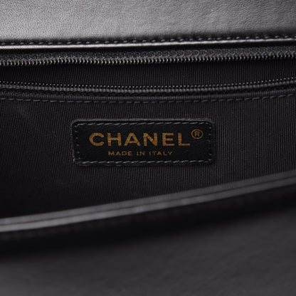 Chanel Lambskin Quilted New Medium Boy Flap Black 6 of 9