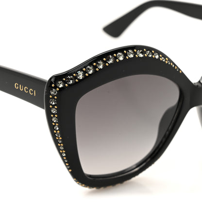 Gucci Crystal Cat Eye Sunglasses GG0118S Black 7 of 8