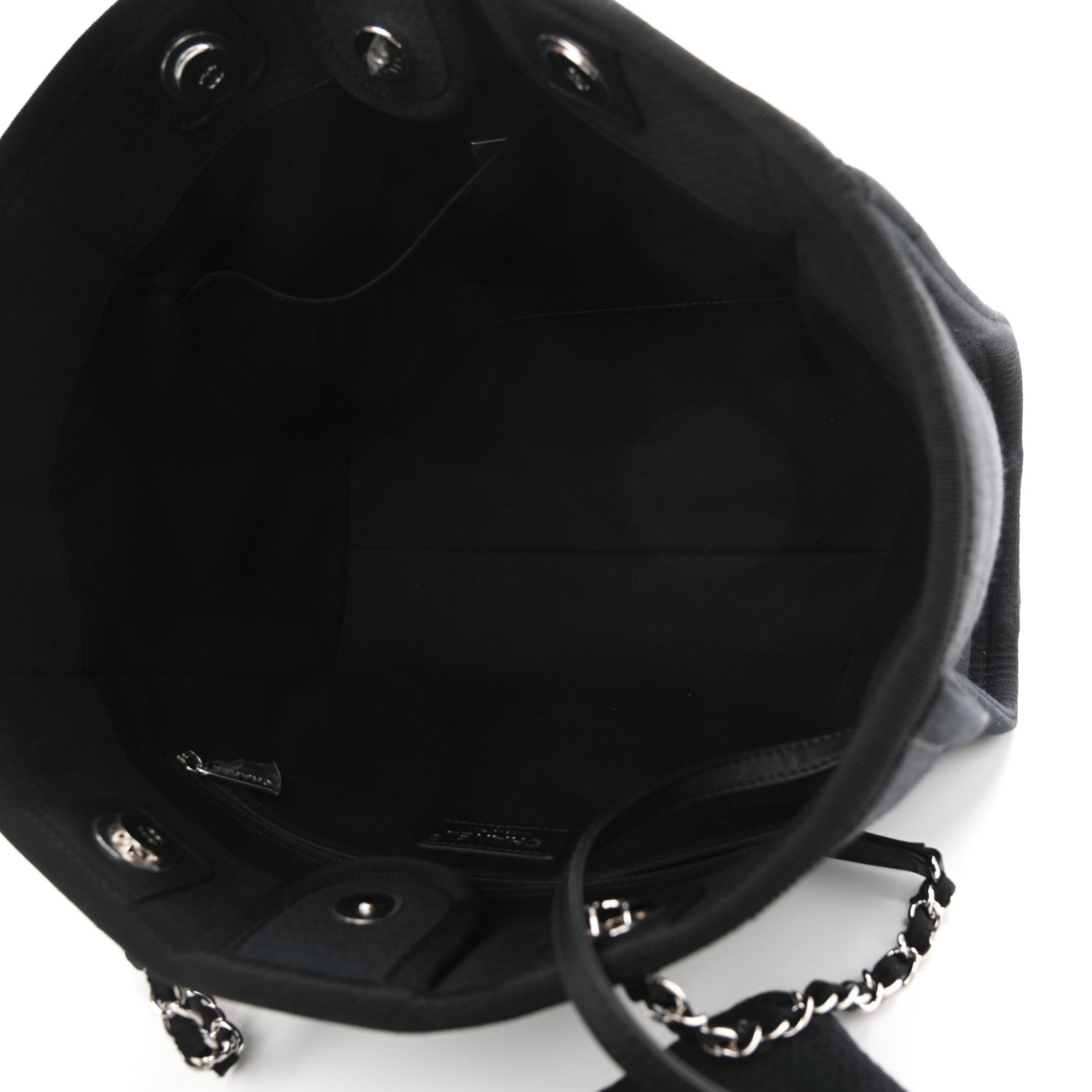 Chanel Mixed Fibers Small Deauville Tote Black 5 of 10