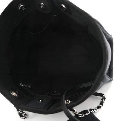 Chanel Mixed Fibers Small Deauville Tote Black 5 of 10