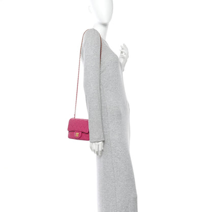 Chanel Lambskin Quilted Mini Pearl Crush Flap Fuchsia 2 of 10