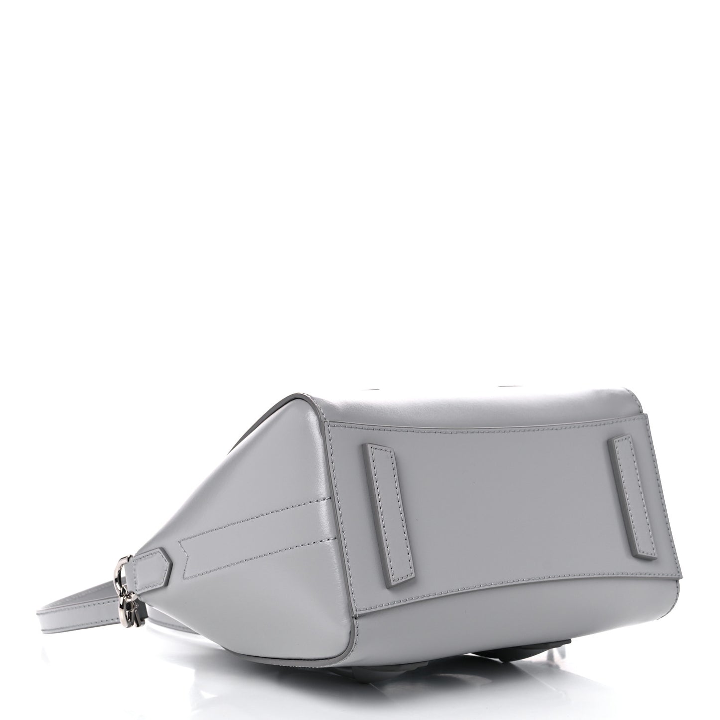 Box Calfskin Mini Lock Antigona Shoulder Bag Cloud Grey