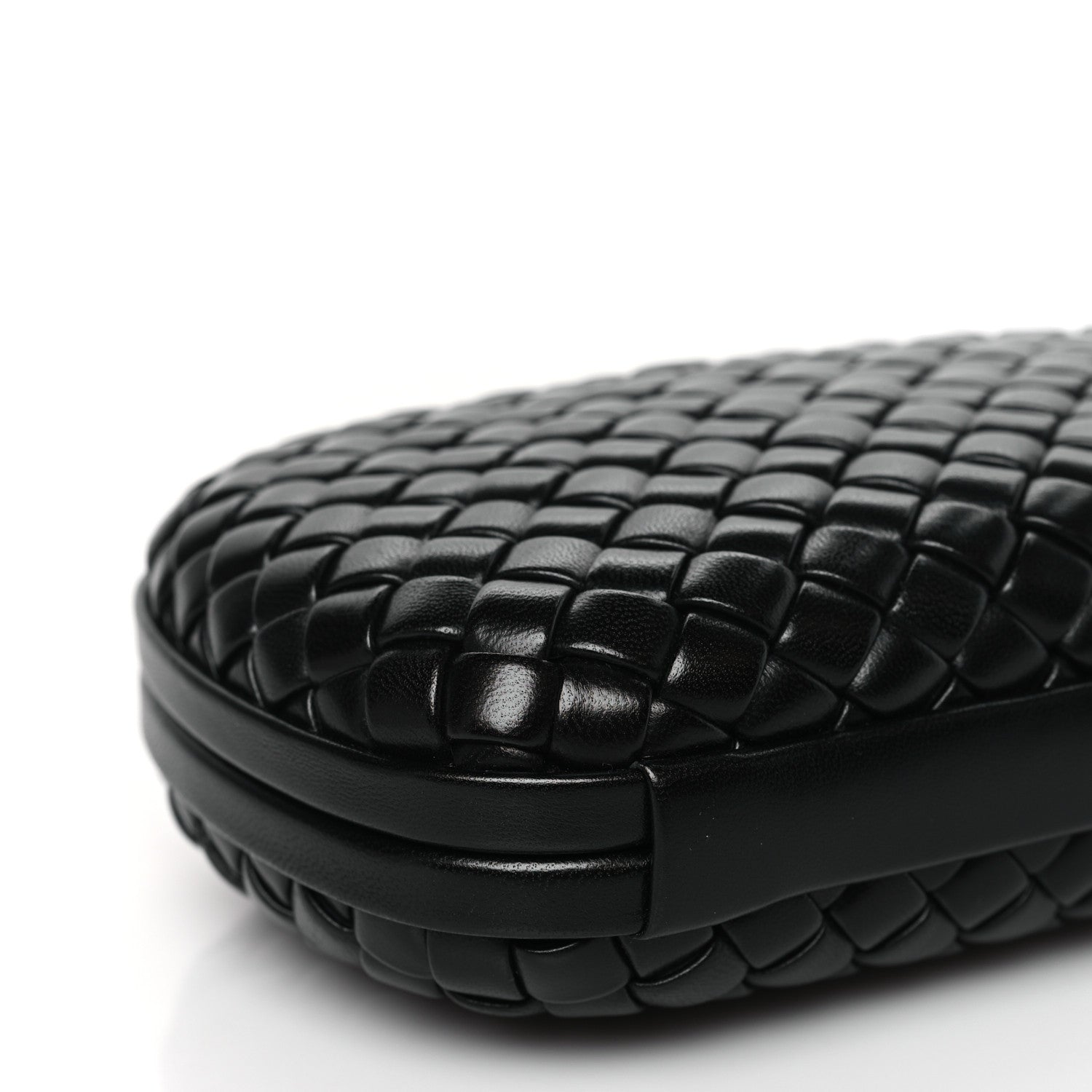 Bottega Veneta Nappa Intrecciato Knot Clutch Black 7 of 8
