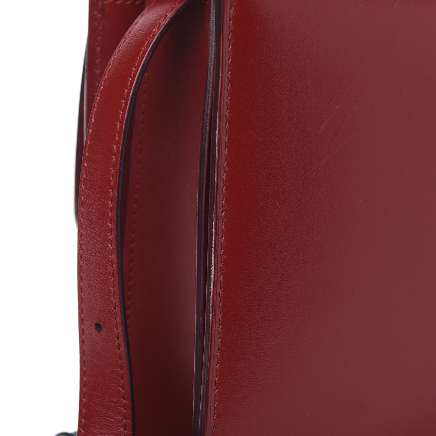 Box Calfskin Medium Classic Box Flap Bag Red