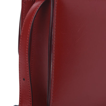 Celine Box Calfskin Medium Classic Box Flap Bag Red 7 of 12