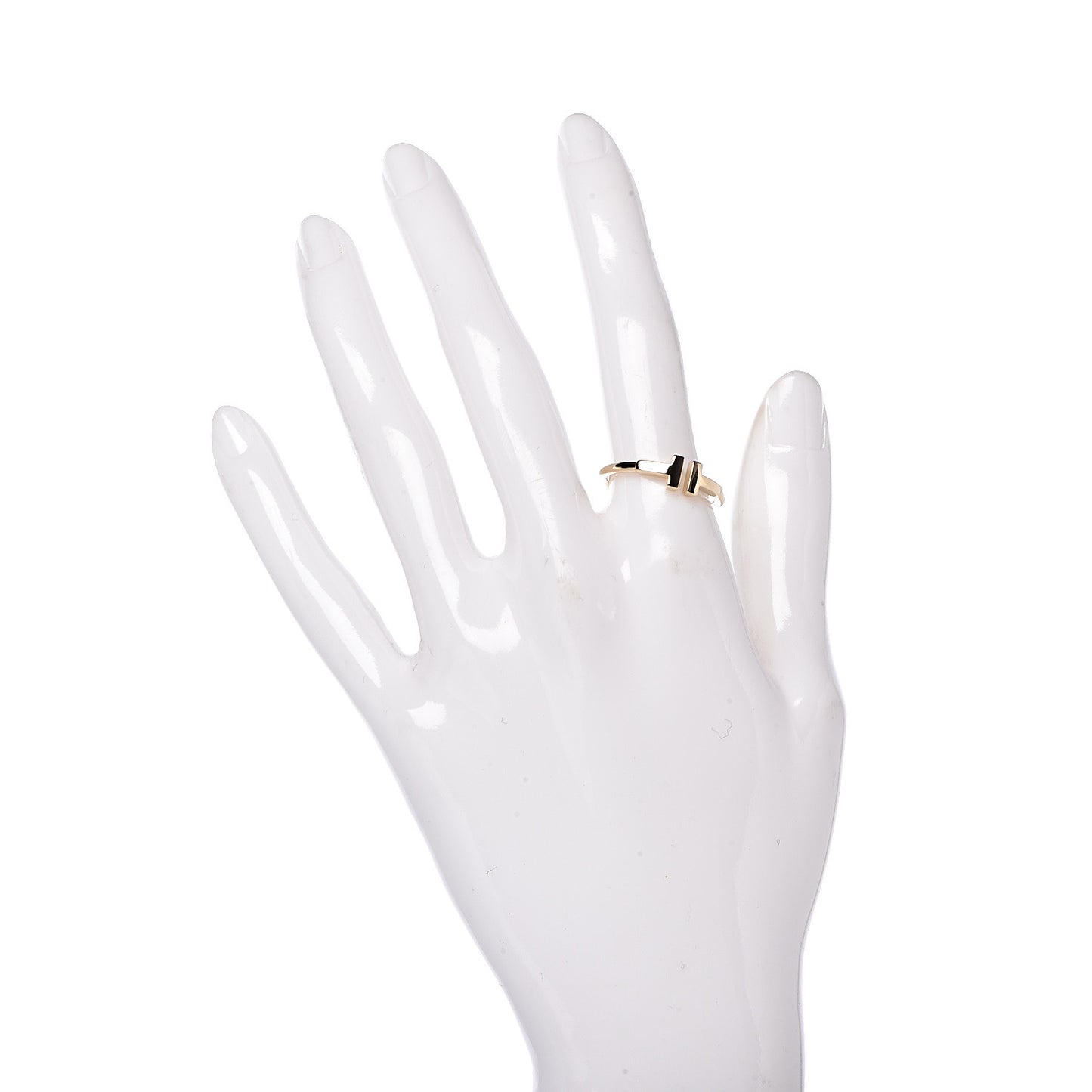 18K Yellow Gold T Wire Ring 55 7.25