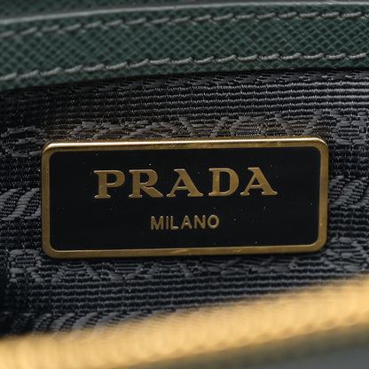 Prada Saffiano Lux Medium Tote Smeraldo 6 of 13