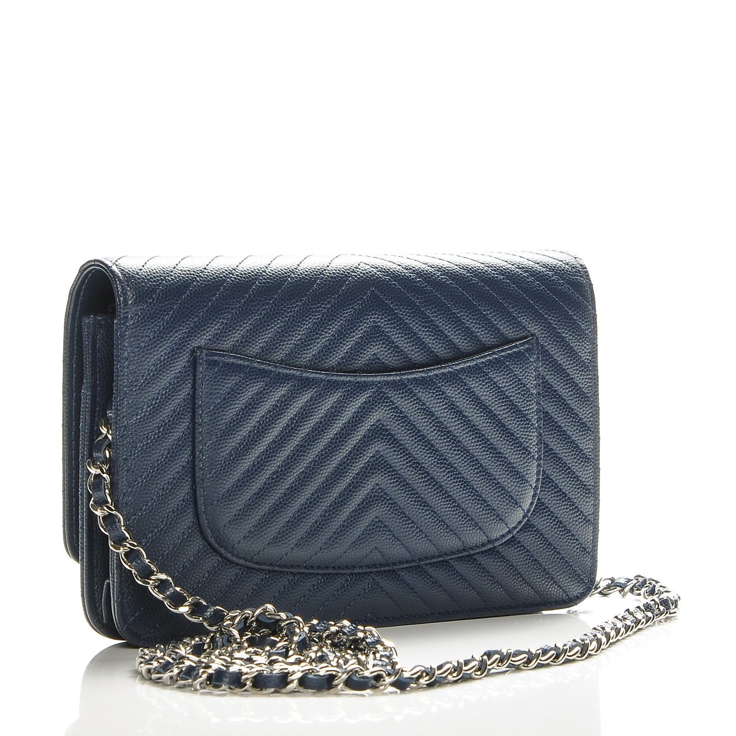 Caviar Chevron Wallet On Chain WOC Navy