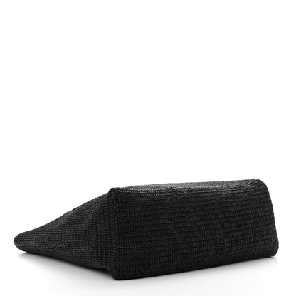 Saint Laurent Raffia Logo Tote Black 4 of 10