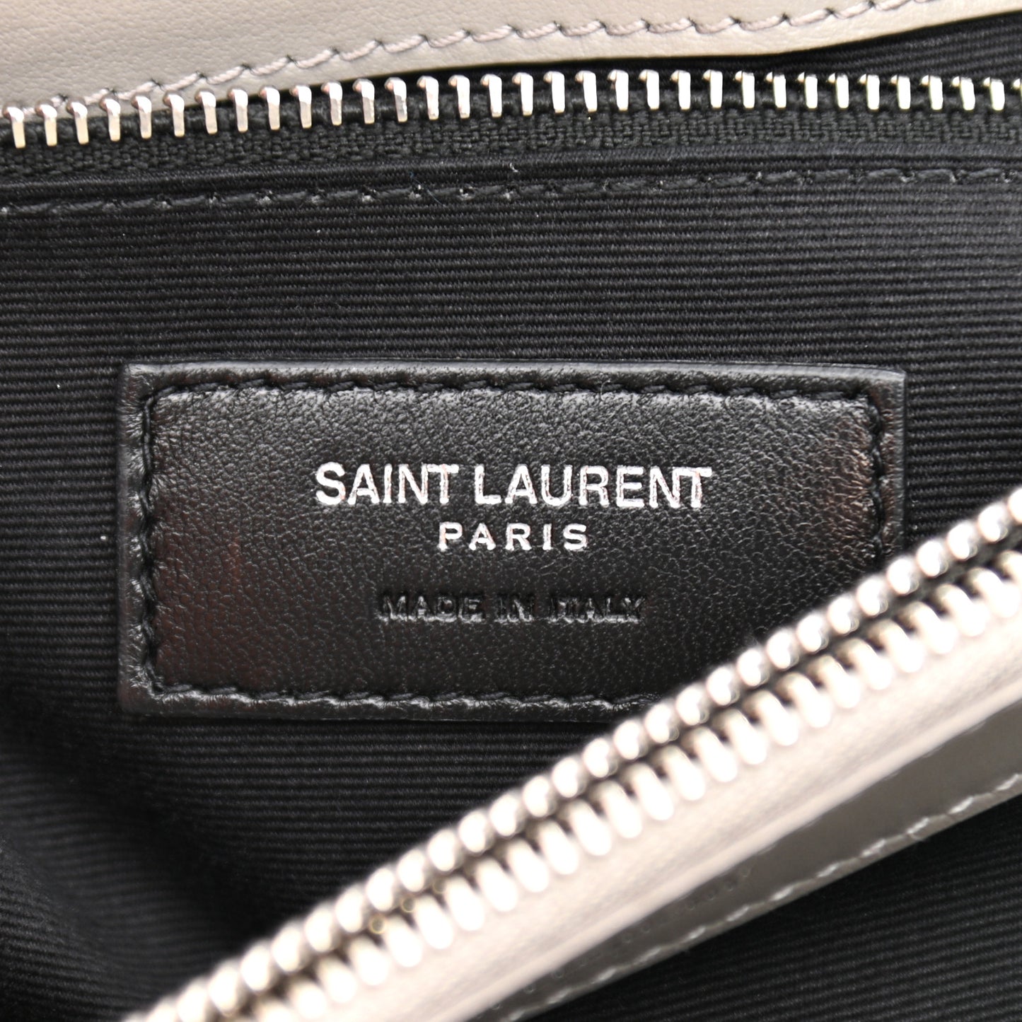 Calfskin Y Quilted Monogram Medium Loulou Chain Satchel Granite