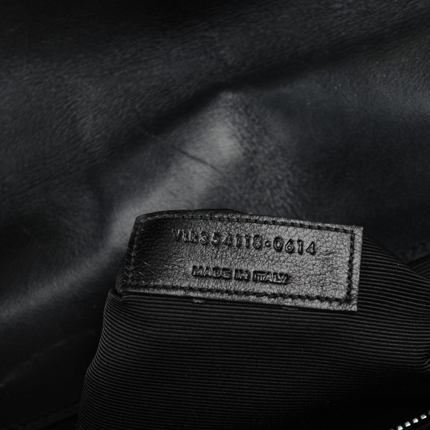 Saint Laurent Smooth Calfskin Matelasse Chevron Large Monogram Satchel Black 10 of 10