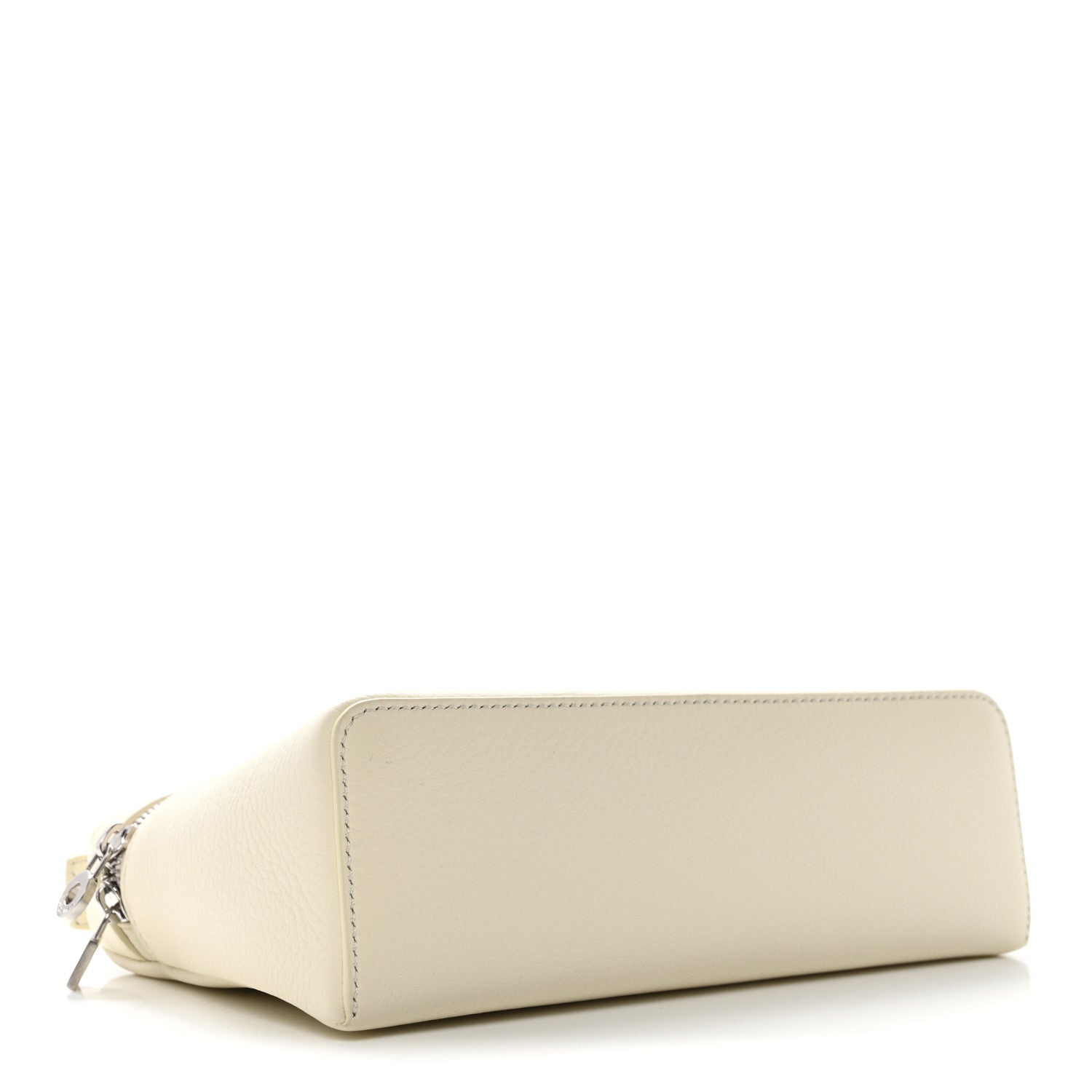 Loro Piana Grained Calfskin L19 Extra Pocket Pouch Whisper White 4 of 10