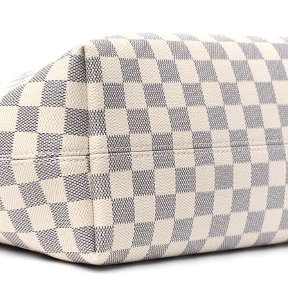 Louis Vuitton Damier Azur Graceful MM Rose Ballerine 9 of 13