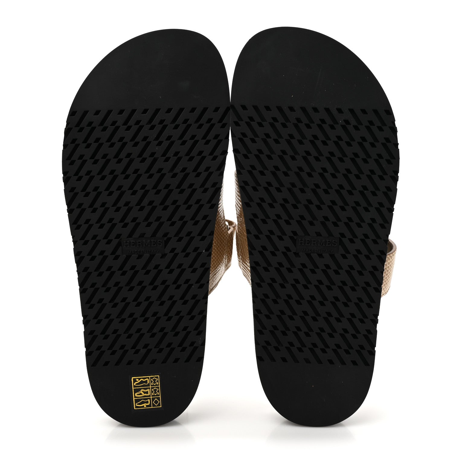 Hermes Lizard Womens Chypre Sandals 38 Beige Argile 6 of 9