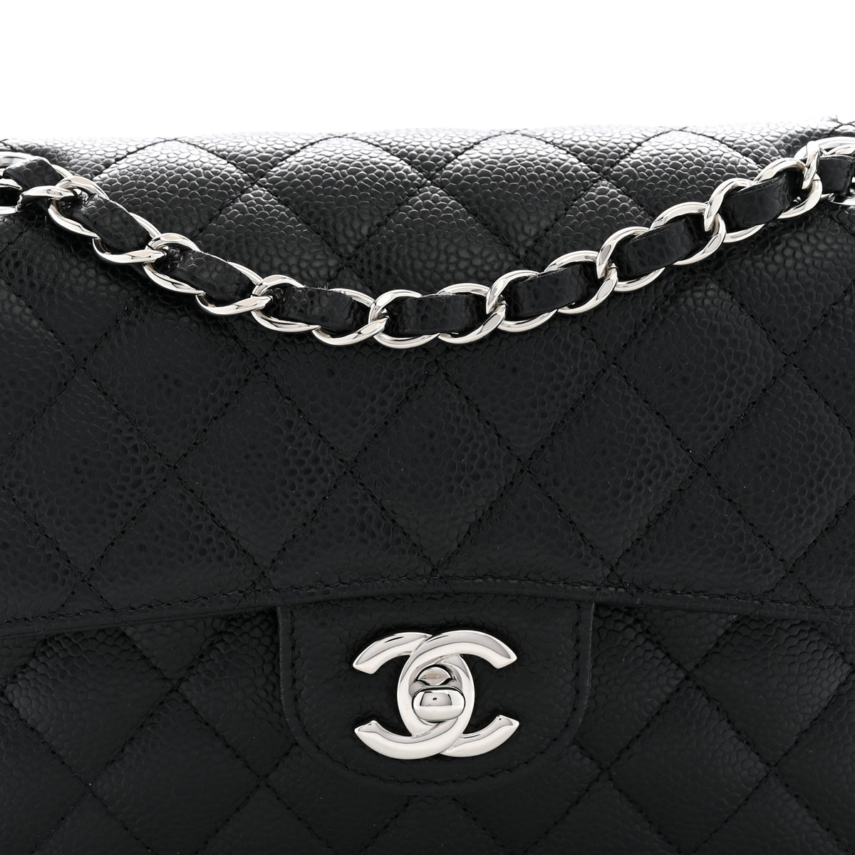 Chanel Caviar Quilted Small Double Flap Black 7 of 10