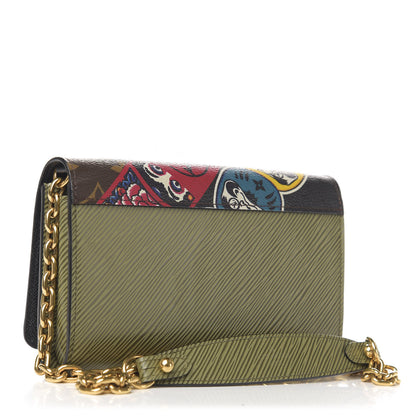 Louis Vuitton Monogram Epi Kabuki Twist Chain Wallet 3 of 9