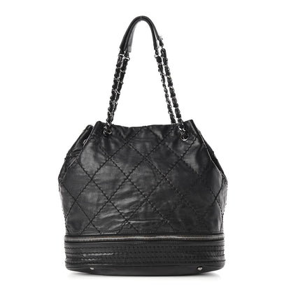 Chanel Lambskin Expandable Tote Black 1 of 15