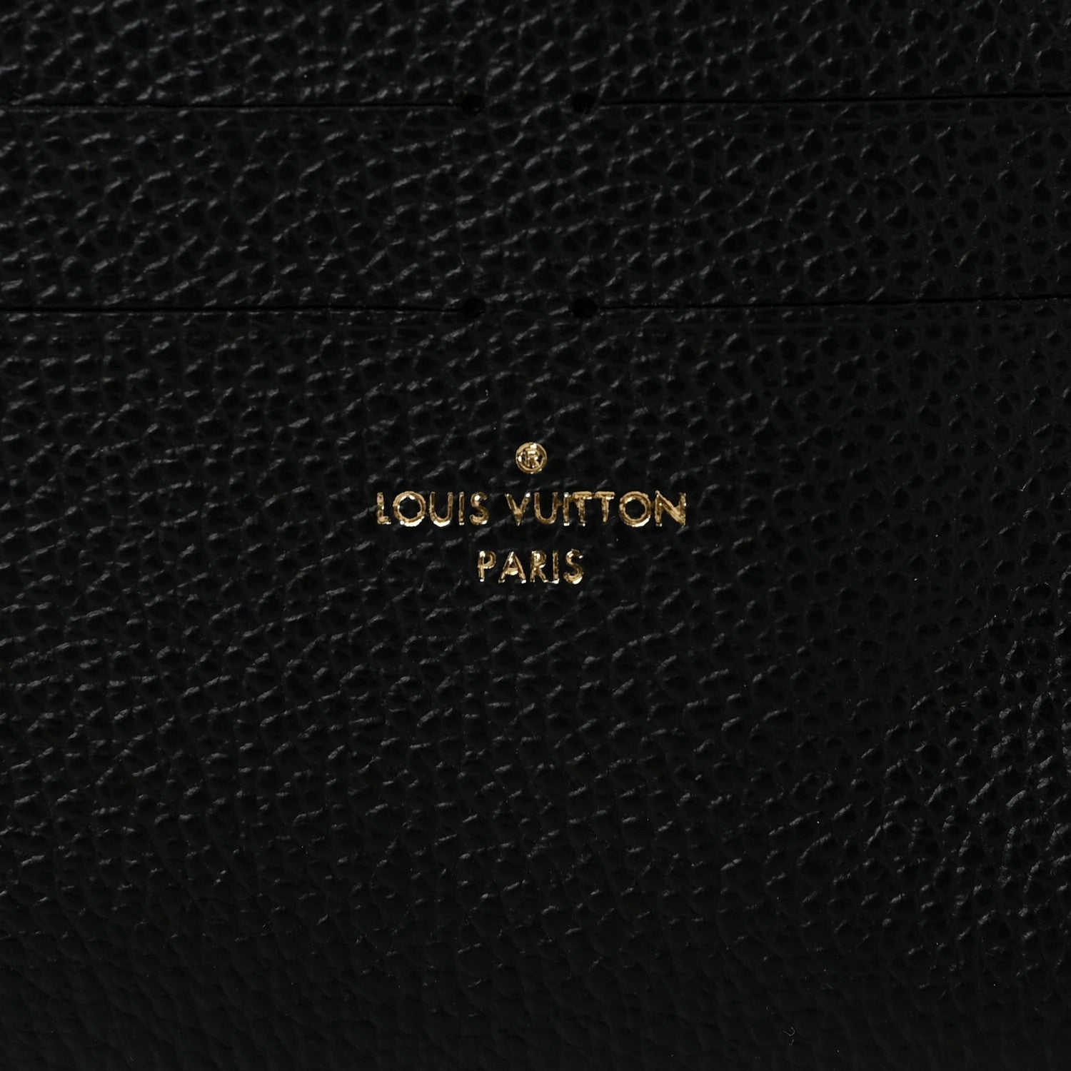 Louis Vuitton Calfskin Felicie Chain Wallet Card Holder Insert Black 6 of 6