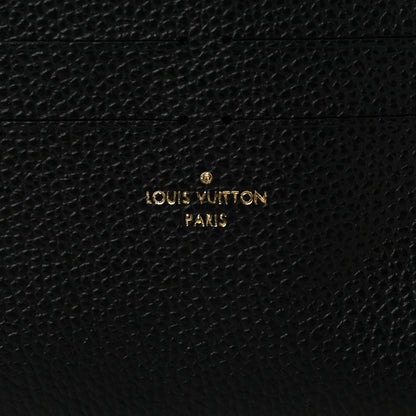 Louis Vuitton Calfskin Felicie Chain Wallet Card Holder Insert Black 6 of 6