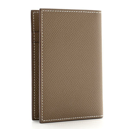 Hermes Epsom MC2 Euclide Card Holder Case Etoupe 3 of 8