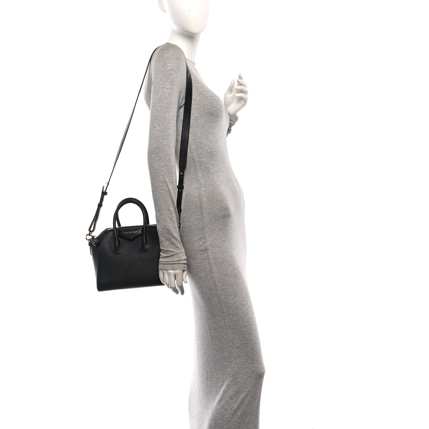 Givenchy Sugar Goatskin Mini Antigona Black 2 of 10
