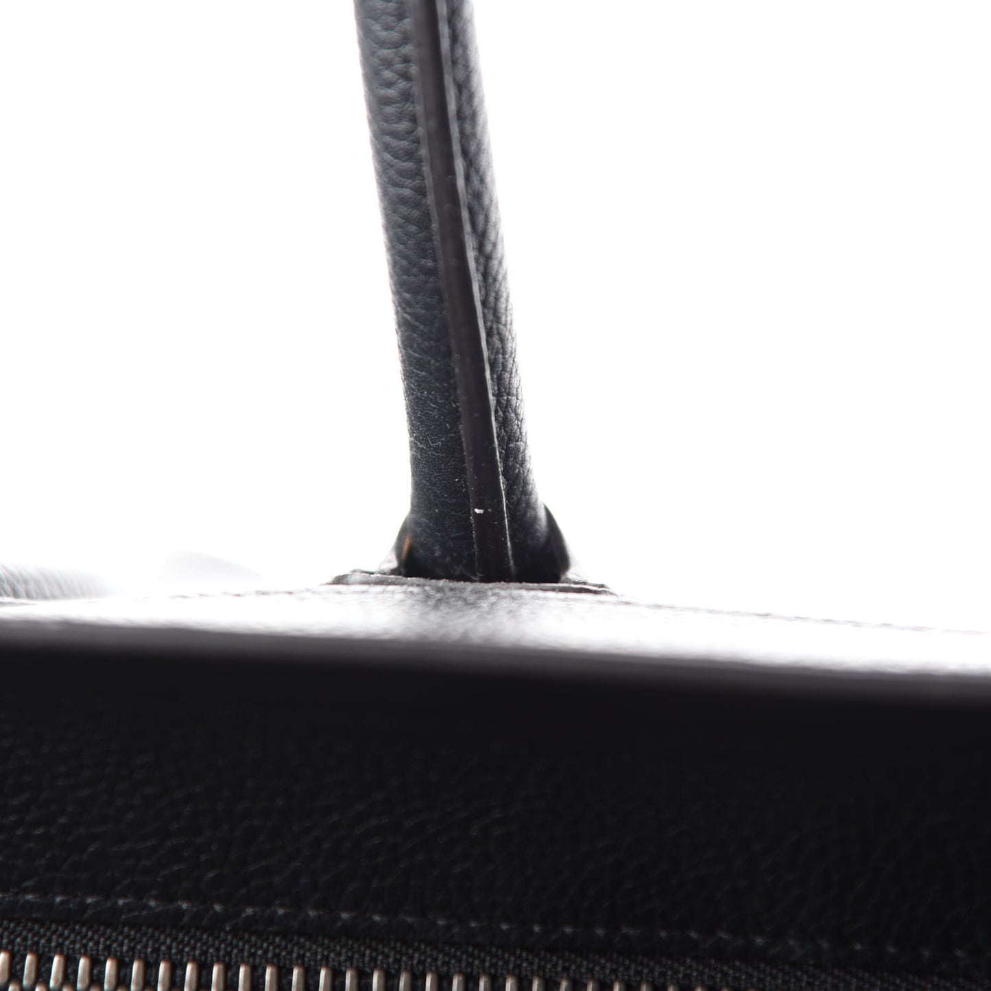 Drummed Calfskin Mini Luggage Black