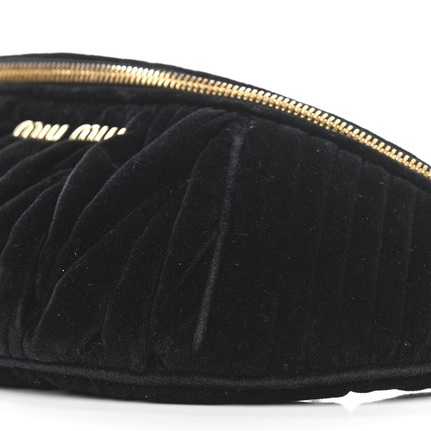 Miu Miu Velvet Matelasse Belt Bag Black 10 of 12