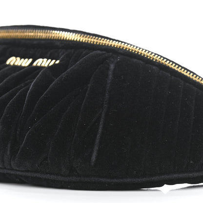 Miu Miu Velvet Matelasse Belt Bag Black 10 of 12