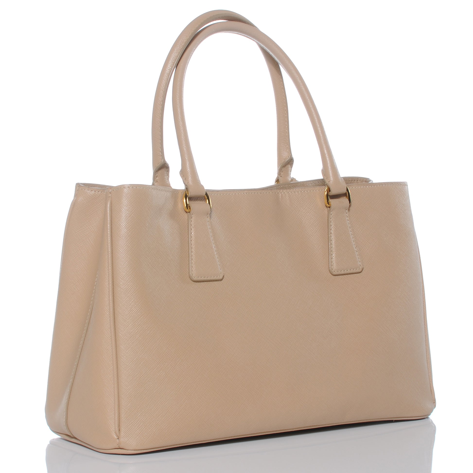 Prada Saffiano Lux Medium Tote Sabbia 4 of 10
