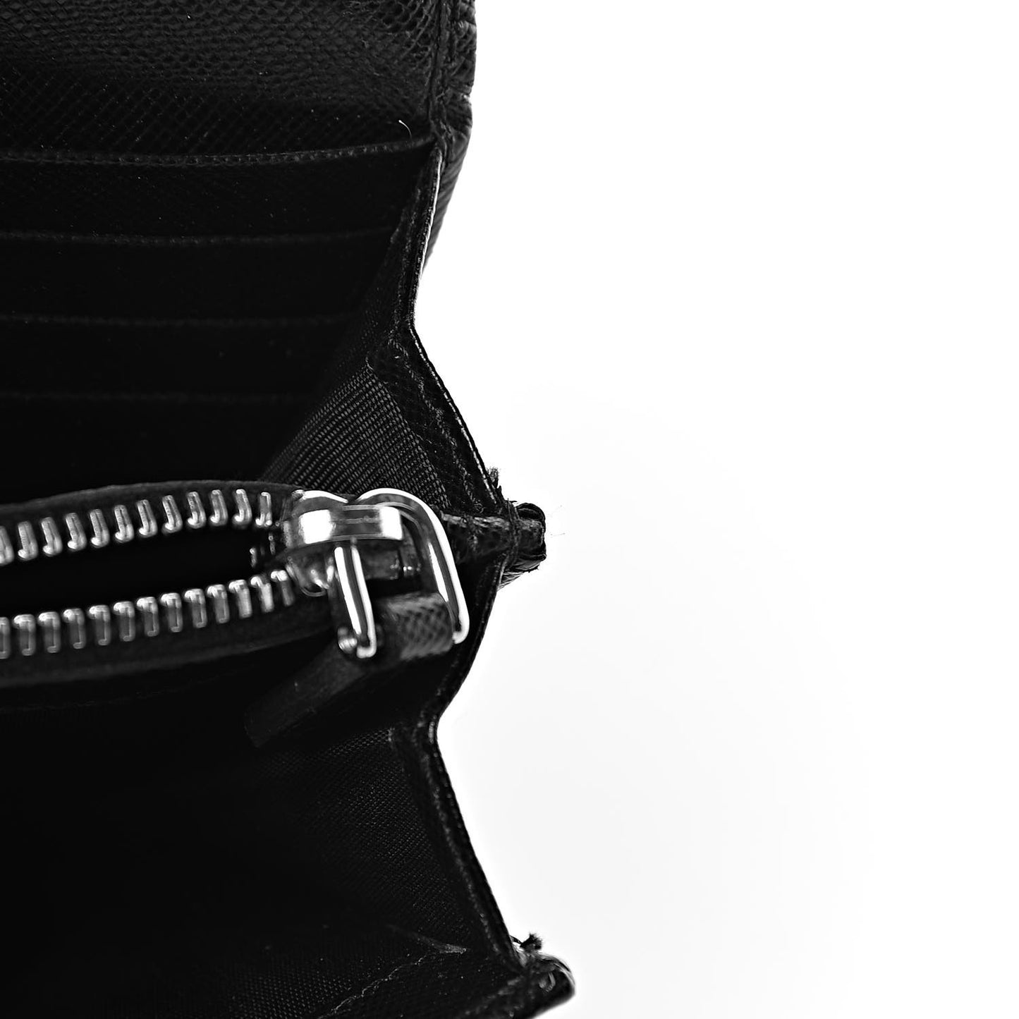 Saffiano Continental Flap Wallet Black