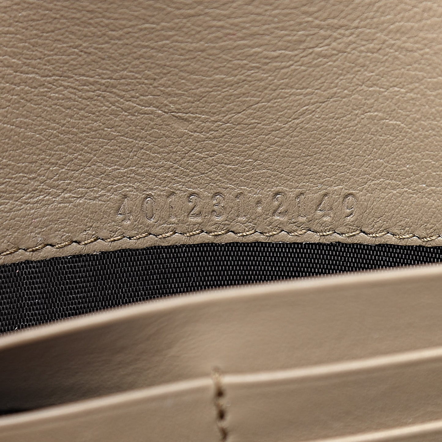 GG Supreme Monogram Mini Dionysus Chain Wallet Beige Taupe