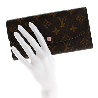 Louis Vuitton Monogram Emilie Wallet Rose Ballerine 2 of 10