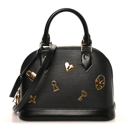 Louis Vuitton Epi Love Lock Alma BB Black 1 of 10