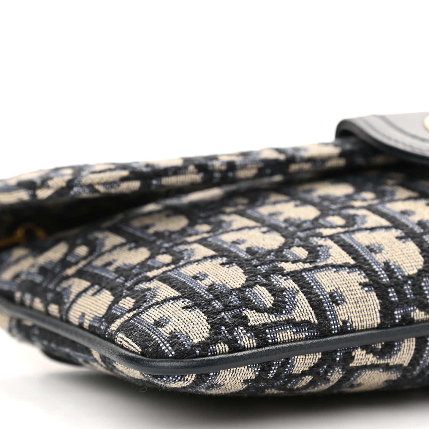 Oblique Medium Diordouble Chain Bag Blue