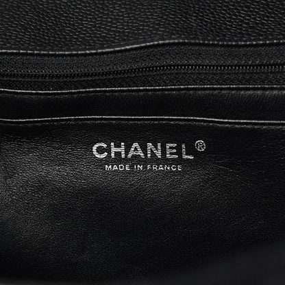 Chanel Caviar Quilted Jumbo Single Flap Black 5 of 14
