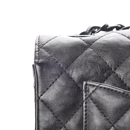 Chanel Crumpled Calfskin Quilted Mini Rectangular Flap So Black 9 of 12