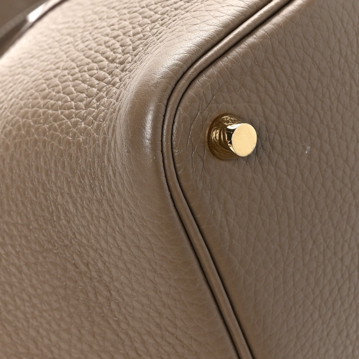 Hermes Taurillon Clemence Picotin Lock 18 PM Etoupe 11 of 12