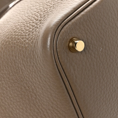 Hermes Taurillon Clemence Picotin Lock 18 PM Etoupe 11 of 12
