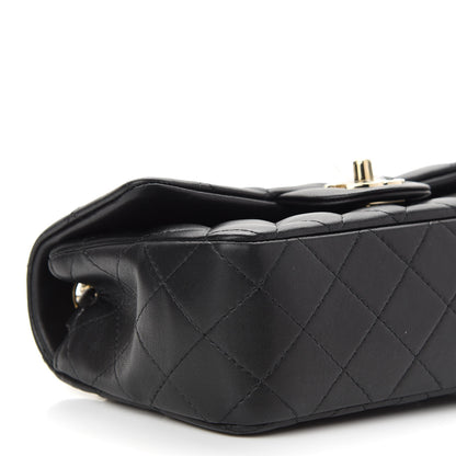 Chanel Lambskin Quilted Mini Rectangular Flap Black 9 of 13