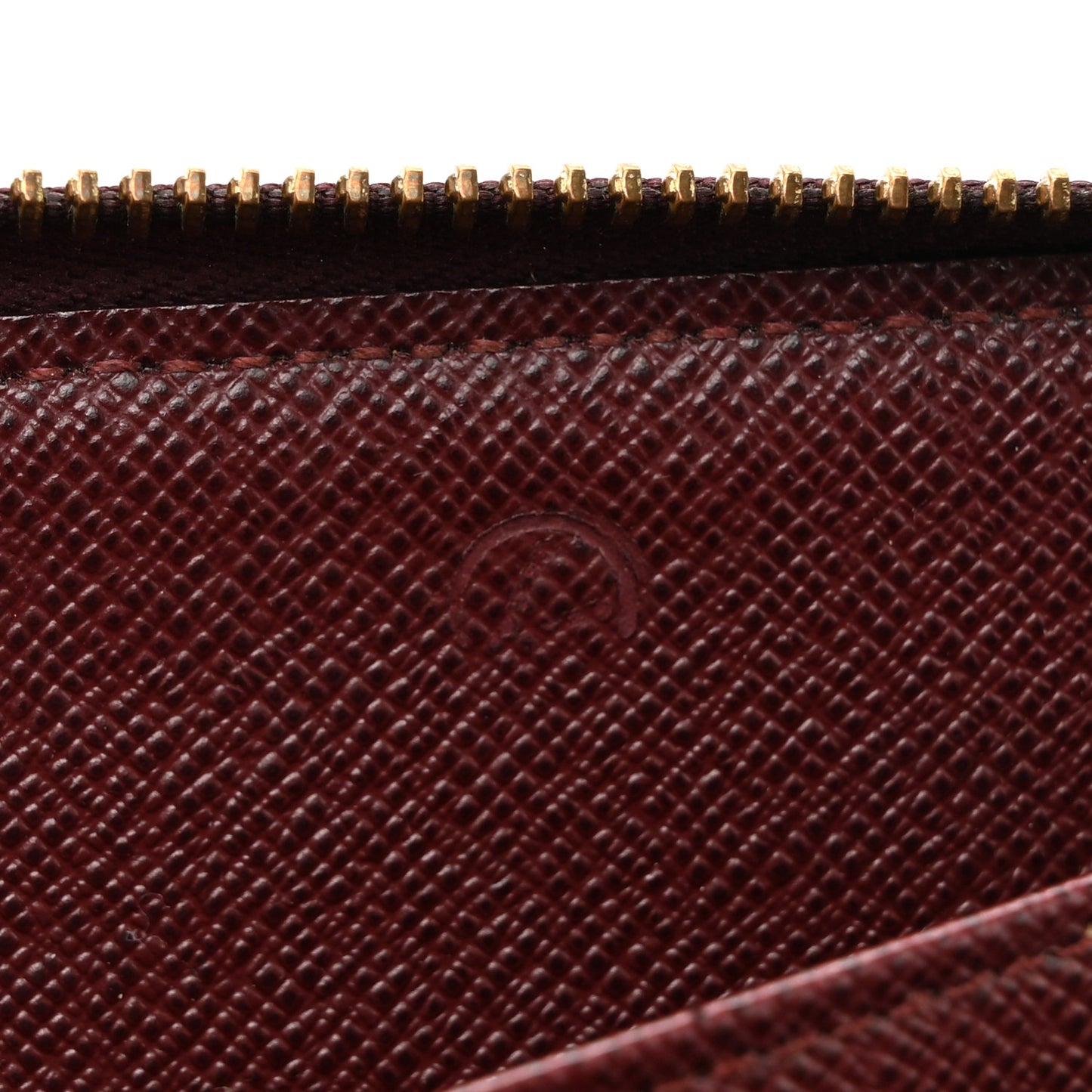 Damier Paillettes Zippy Wallet Red