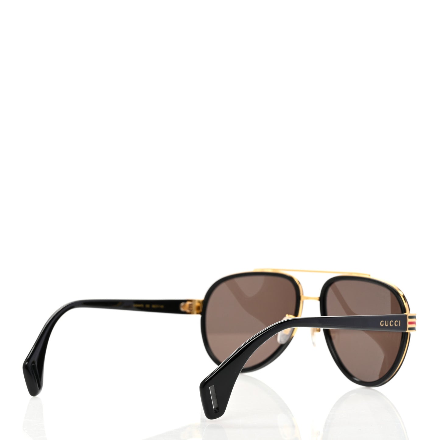 Acetate Aviator Sunglasses GG0447S Black