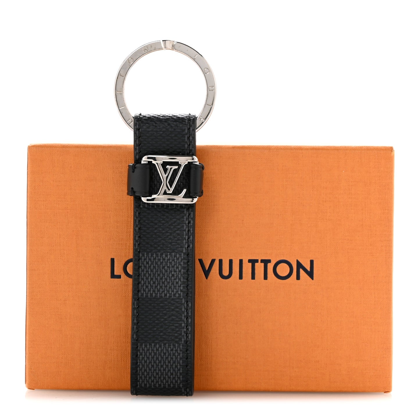 Damier Graphite LV Dragonne Key Holder