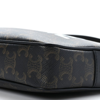 Celine Triomphe Canvas Medium Messenger Bag Black 9 of 10