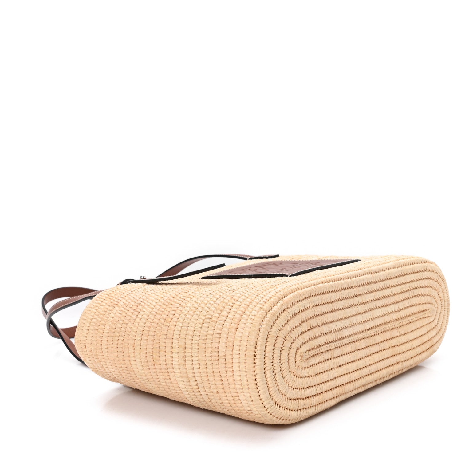 LOEWEラタントート　スモール Loewe Raffia Small Square Basket Tote Bag Natural Tan 1936570