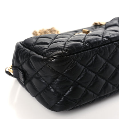 Chanel Aged Calfskin Quilted Small Reissue Camera Case Black 8 of 9