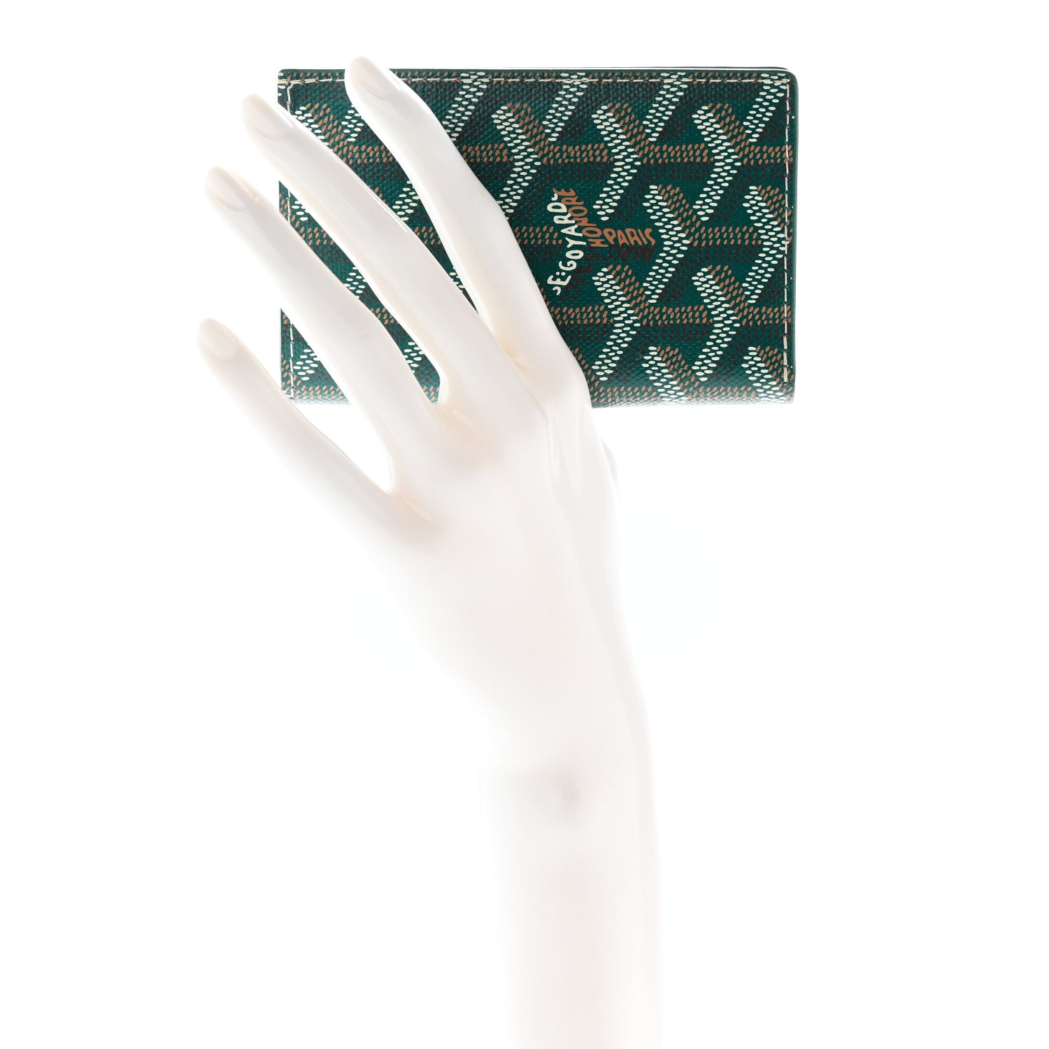 Goyard Goyardine Saint Pierre Card Holder Green 2 of 8