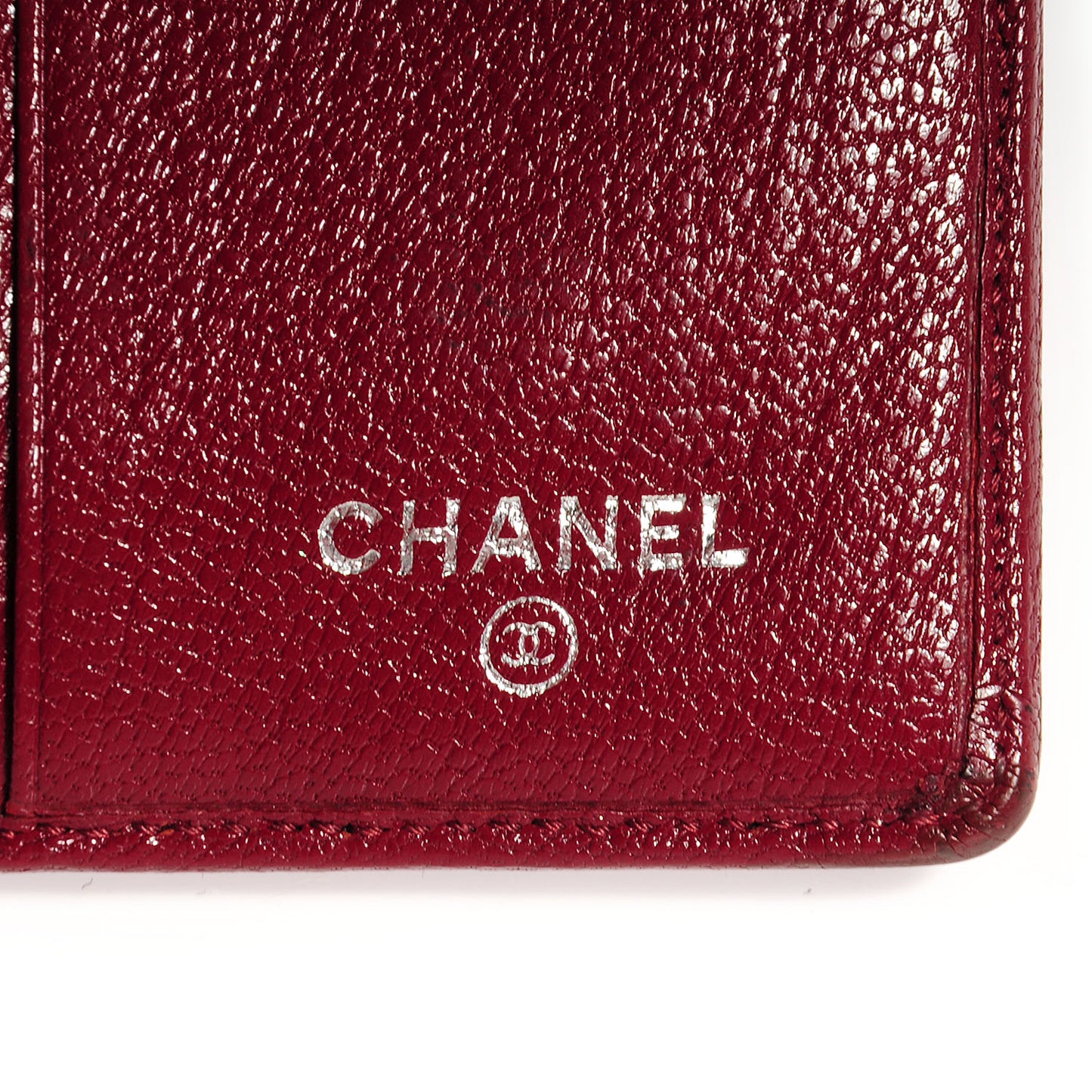 Goatskin CC ID Compact Wallet Red