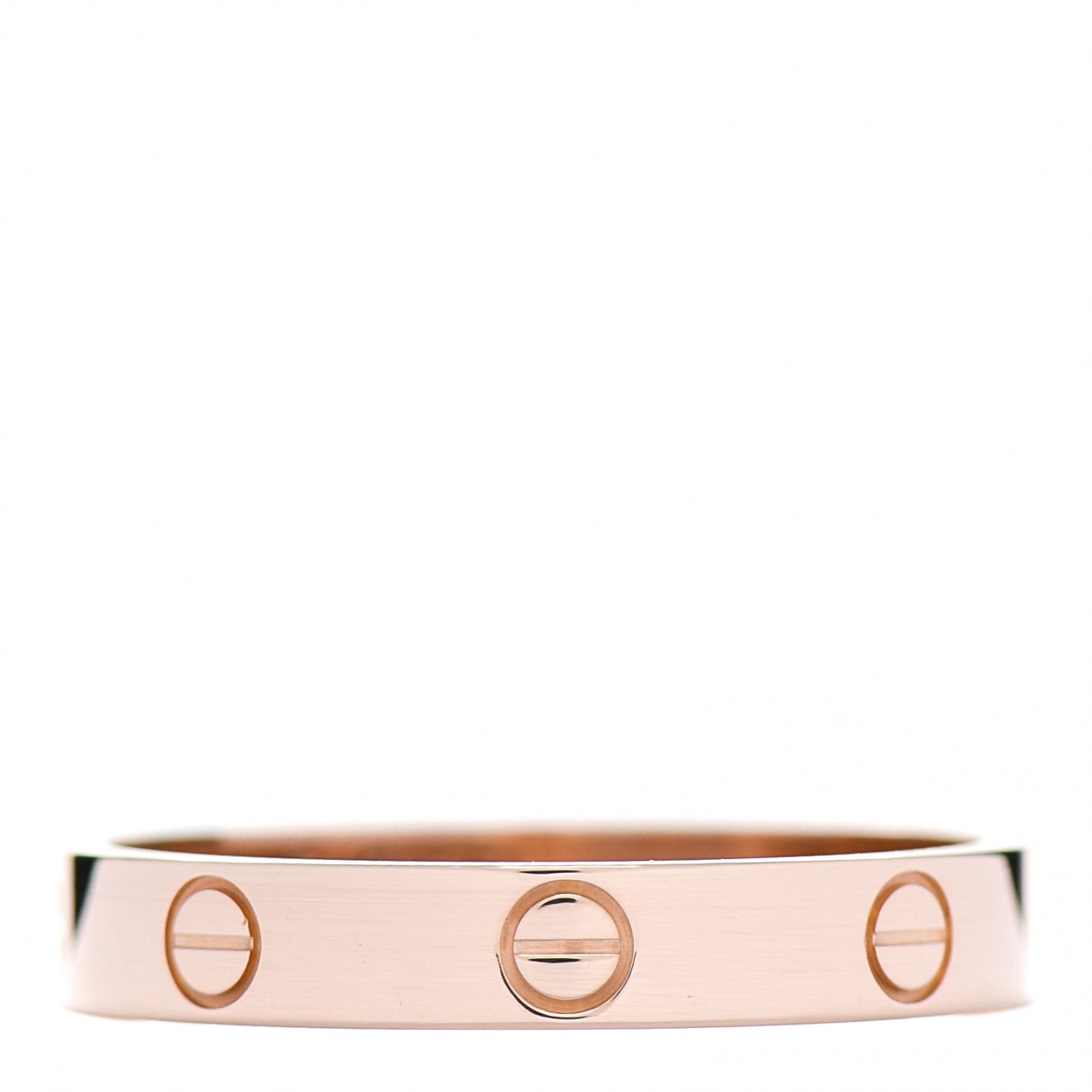 18K Pink Gold 3.5mm LOVE Wedding Band Ring 61 9.5