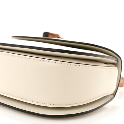 Gucci Boarded Dyana Lux Calfskin Web Small Bamboo 1947 Top Handle Bag Mystic White 11 of 12